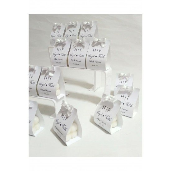 Bernami Bubble Mum Hediyeliği Nikah Söz Nişan Kartlık 25 Adet