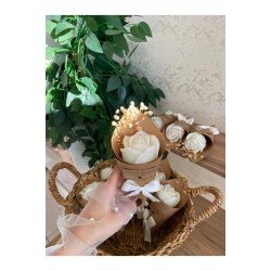 Bernamiofficial Kişiye Özel Düğün | Nişan | Söz | Anneler Günü | Hediyelik Gül Mum - 10 Adet