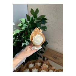 Official Kişiye Özel Düğün|nişan|söz| Hediyelik Gül Model Vanilya Kokulu Buket Mum - 15 Adet