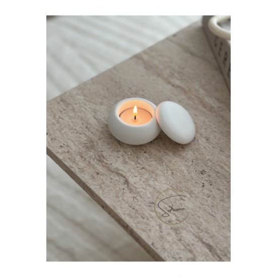 Kapaklı mumluk veya lokumluk