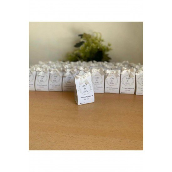 24 adet süslü kutuda bubble mum hediyelik nişan mumu söz hediyeliği