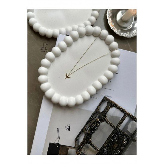 Bernami Oval Bubble Takı Tabağı Sunum Tabağı Organizer Tabak 16 cm x 11 cm