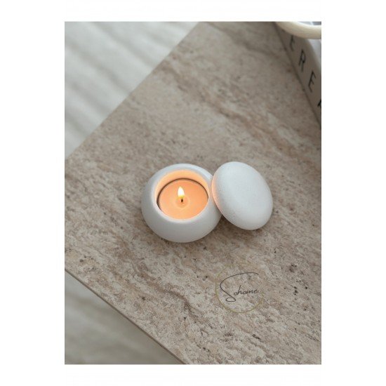 Kapaklı mumluk veya lokumluk