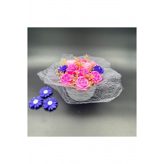 Bernamiofficial Özel Tasarım Kokulu Mum Buketi Aksesuar Dekorasyon - Hediye - Ev Hediyesi New