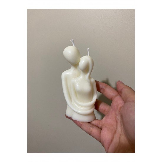 Sarılan Çift Model Mum