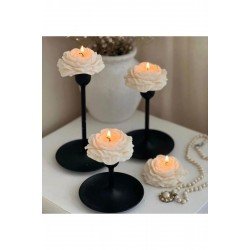 50 Adet Kutulu Şakayık Mum Söz Nişan Düğün Nikah Hediyelik