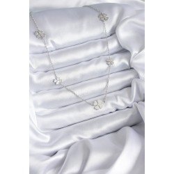 Özel Çelik Zincir Renk Yonca Model Kadın Kolye Fırsat!!!