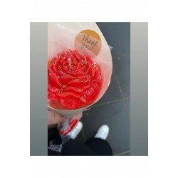 Bernamiofficial Hediyelik Şakayık Model Buket Mum