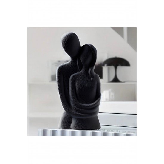 Sonsuz Aşk Sarılan Sevgili Biblosu 1 Adet Hediyelik Heykel Biblo Dekoratif Obje