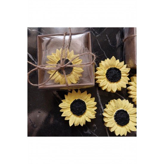 Hediyelik Kutuda 10 lu ayçiçeği magnet nikah söz nişan doğumgünü  hediyelik