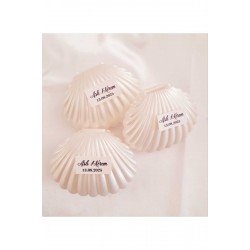 Daphne Dijital 15 li İstiridye Mum Düğün, Nikah, Söz, Baby Shower Hediyeliği