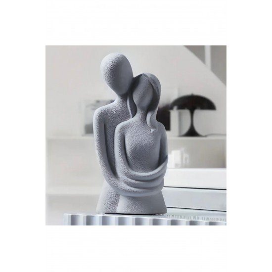 Sonsuz Aşk Sarılan Sevgili Biblosu 1 Adet Hediyelik Heykel Biblo Dekoratif Obje