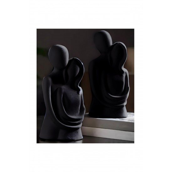 Sonsuz Aşk Sarılan Sevgili Biblosu 1 Adet Hediyelik Heykel Biblo Dekoratif Obje