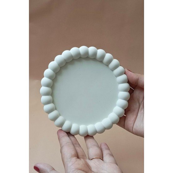 Bubble Dekoratif Tabak, Takı Tabağı, Bardak Altlığı 14 cm