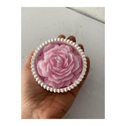 2 Adet Şakayık Mum Ev Dekorasyon