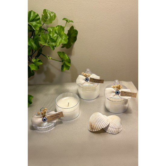 10 Adet Söz, Nişan, Kına, Düğün, Mevlit, Sünnet, Nikah Şekeri Hediye Hatıra Mum Nazar Boncuklu