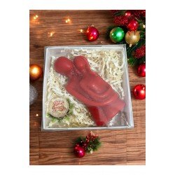 Official Özel Kutusunda Sarılan Çift Biblo Mum Hediyelik Yılbaşı, Sevgiliye, Hediyelik