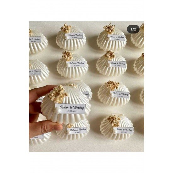 Istiridye Mum - Düğün - Nişan - Kına Gecesi - Doğum Günü -kişiye Özel Kart - 10 Adet