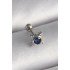 Özel Çelik Renk Mavi Zirkon Taşlı Tragus Piercing Fırsat!!!