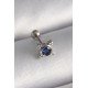 Özel Çelik Renk Mavi Zirkon Taşlı Tragus Piercing Fırsat!!!