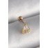 Özel Çelik Gold Renk Üçgen Zirkon Taşlı Tragus Piercing Fırsat!!!