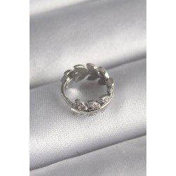 Özel Çelik Renk Zirkon Taşlı Yaprak Model Tragus Piercing Fırsat!!!