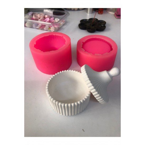 El yapımı dekoratif çok amaçlı kapaklı kutu 3 adet