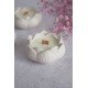 Pinterest Dekoratif 2'li Lotus American Vanilla Kokulu Mum Tabak Set 3'lü Şamdanlık Mumluk