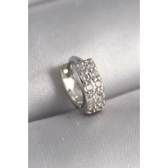 Özel Çelik Renk Zirkon Taşlı Tragus Piercing Fırsat!!!