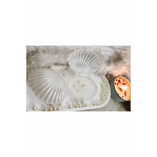 Pinterest Mika Kutulu Incili Istiridye Mum ( Stantsız )