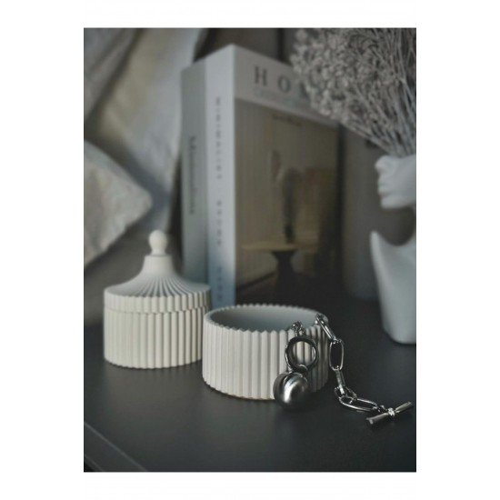 10 Cm Beton Takı Kutusu Dekorasyon Kutusu