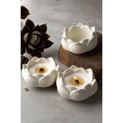 2 ADET LOTUS ÇİÇEĞİ MUM