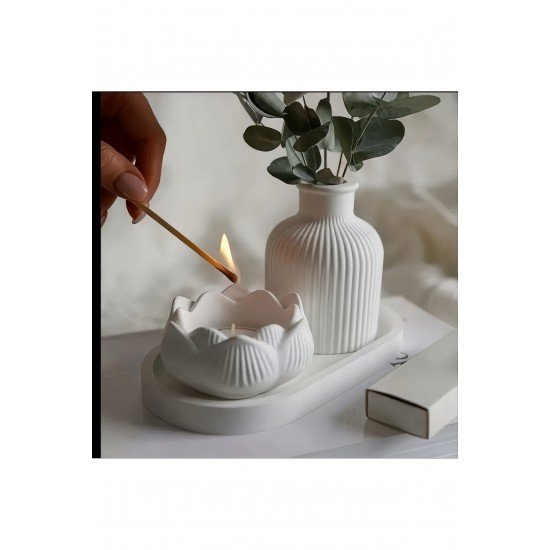 Estevia 3’Lü küçük Vazo seti