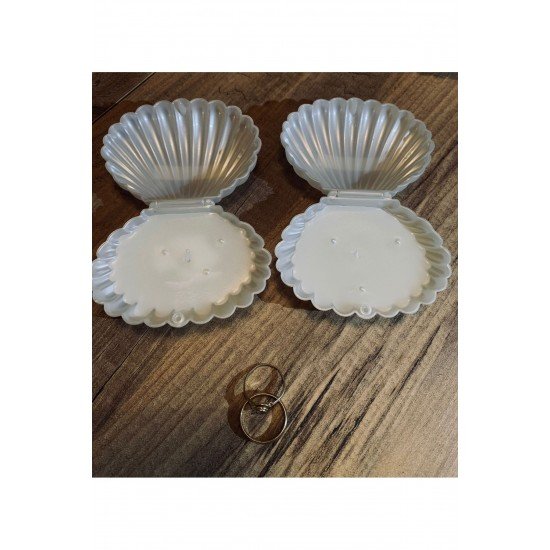 İstiridye Kutulu Mumlu 25 Adet Düğün & Nikah & Nişan & Kına & Söz Hediyelik İsimli Hatıra