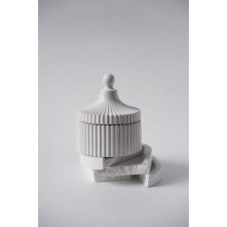 Dekoratif Kapaklı Kutu | Beyaz