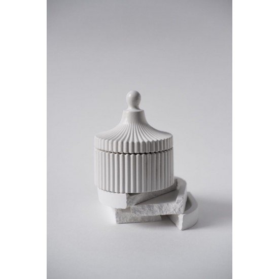 Dekoratif Kapaklı Kutu | Beyaz