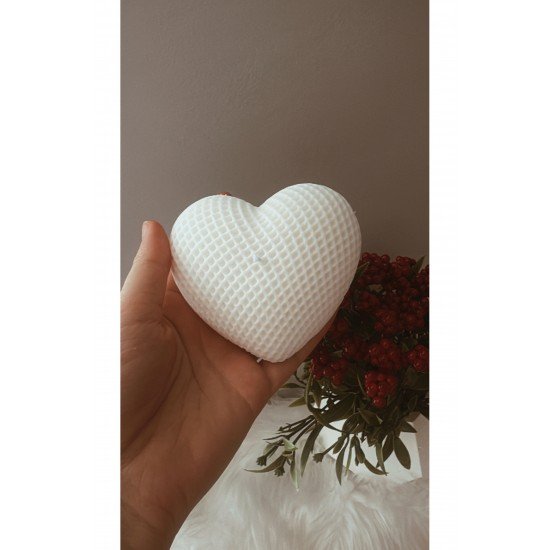 Bernamiofficial Hediyelik Kokulu Büyük Kalp Mum