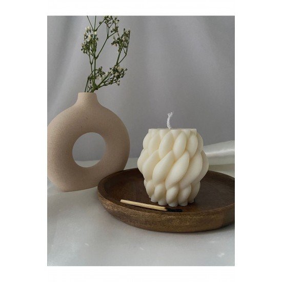 Kıvrık Yağmur Damlası Mum Mini Bubble ve Şakayık Mum Seti / Dekorasyon Süs Ve Hediyelik