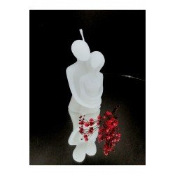 Bernamiofficial Hediyelik Kokulu Sarılan Çift Mum