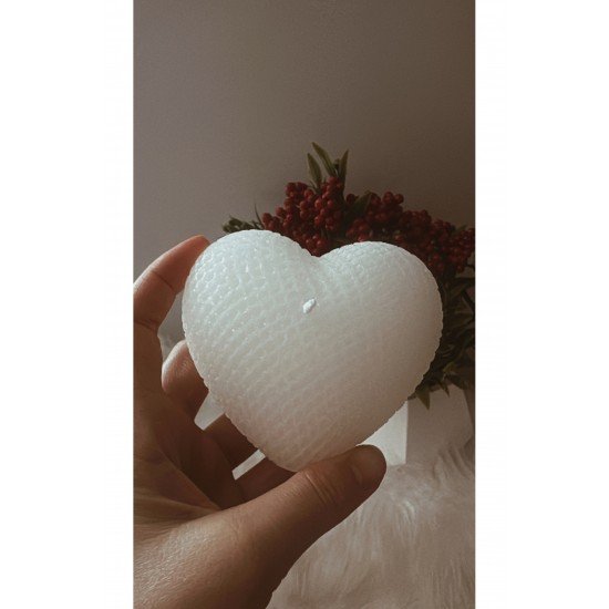 Bernamiofficial Hediyelik Kokulu Büyük Kalp Mum