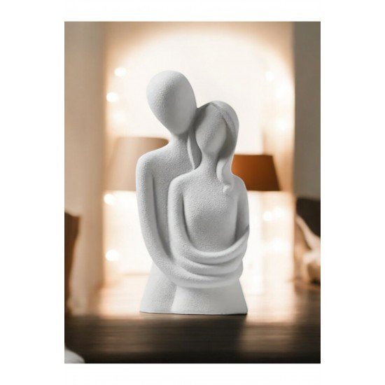 Official Sonsuz Aşk Sarılan Sevgili Heykeli Sarılan Çift Biblo