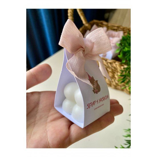 Pinterest Kartlı Bubble Mum Hediyelik - 20 Adet