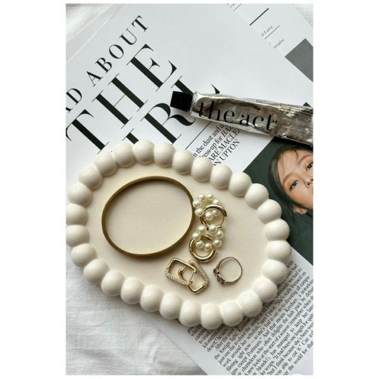 Pinterest 1 adet Dekoratif Sunumluk Bubble Tepsi Takı Organizeri
