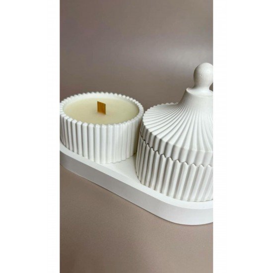 Vivasto 2'li Beton Takı Kutusu & MUM & Tabak & Dekoratif Eşya