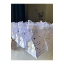 Pinterest Kartlı Bubble Mum Nişan Hediyeliği 20 Adet