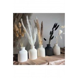 2 Li 11 Cm Çizgili Siyah&beyaz Iskandinav Tarzı Bohem Vazo Pinterest Pampas Vazosu Dekoratif Eşya