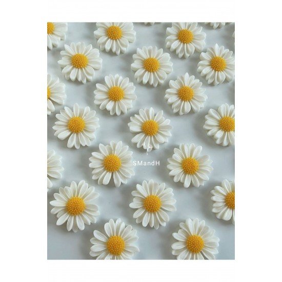 Official Mikalı Papatya Mum Hediyelik, Nikah, Doğum, Sünnet, Düğün, Nişan, Söz - 10 Adet