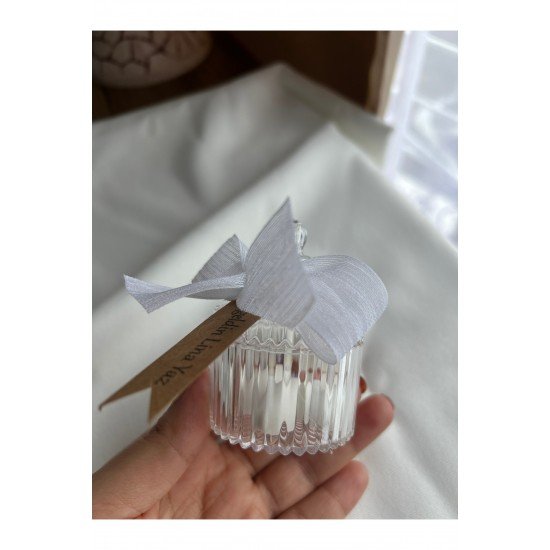 Badem Şekerli Mika Kutuda Düğün , Nişan , Söz Hediyeliği 10 Adet