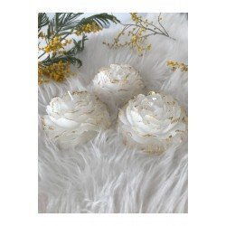 Şakayik Yaldızlı 3'lü Mum Set