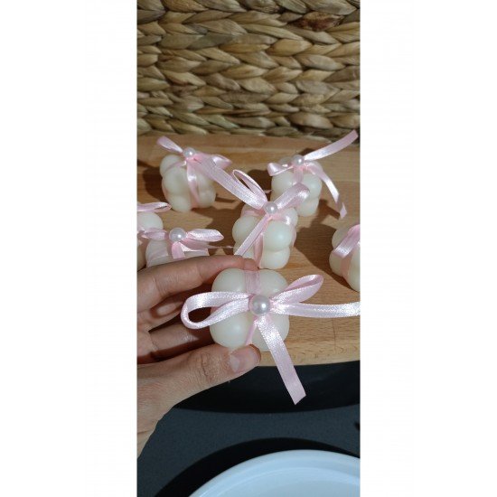 20 Adet Pembe Hediyelik Mum #bebek#söz#nişan#dıgumgünü